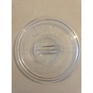 Vintage Depression Glass Dorset Cheese Preserver Keeper Heavy Canister Jar